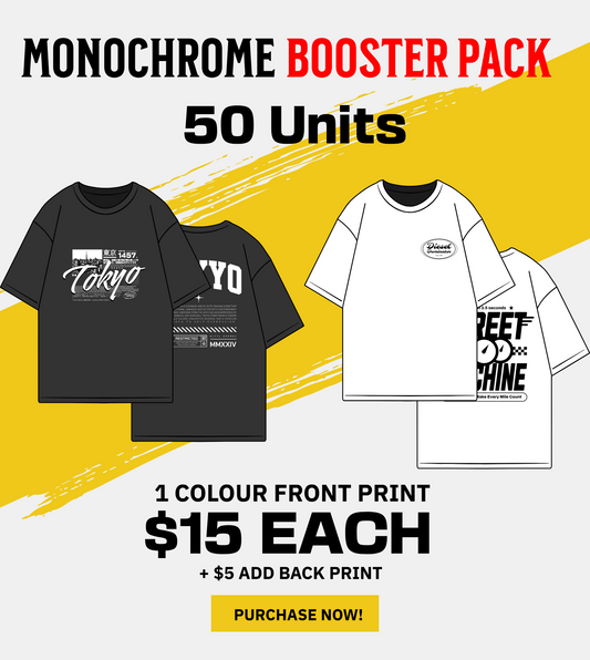 Monochrome T-shirt Booster Pack